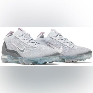Air VaporMax 2021 Flyknit GS 'Pure Platinum Pink Foam' Youth